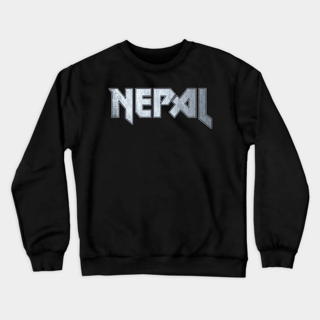 Heavy metal Nepal Crewneck Sweatshirt by KubikoBakhar